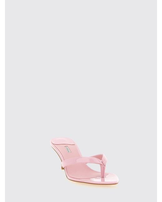 Le Silla Pink Gisele Patent Leather Sandals