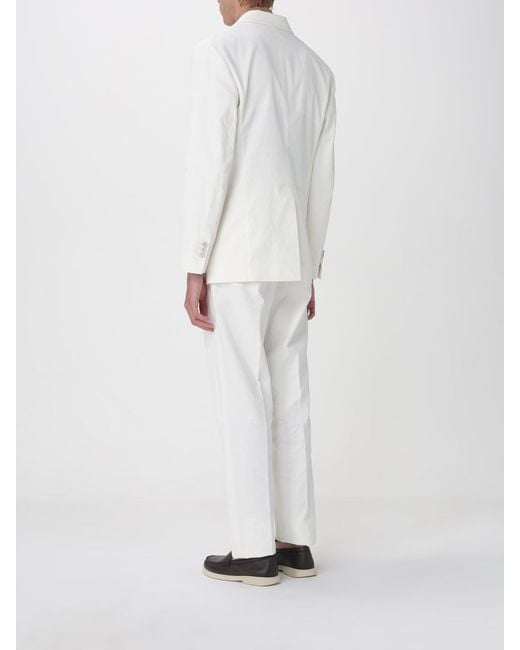 DSquared² White Double Breasted Linen Dress for men