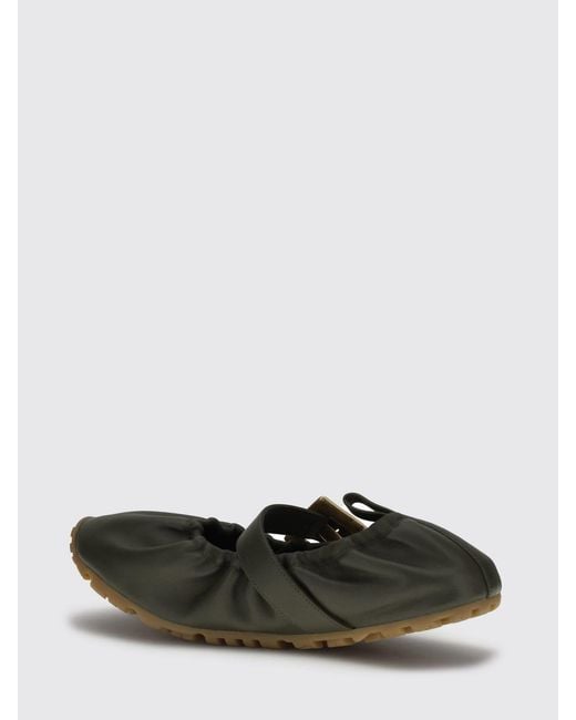Balmain White Leather Ballerinas