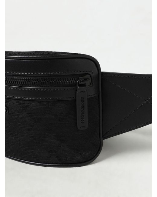 Emporio Armani Black Belt Bag for men