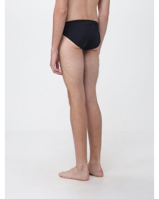 EA7 Blue Polyester Brief Swimsuit for men