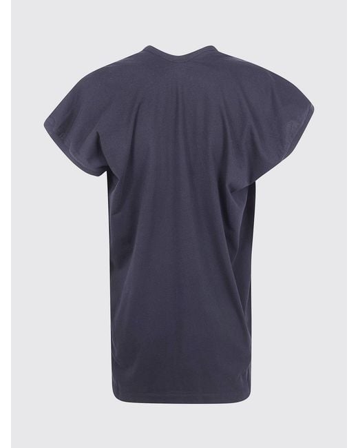 Dries Van Noten Blue Basic Cotton V-Neck T-Shirts