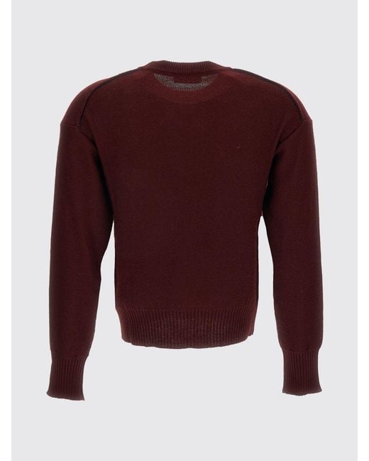Erdem Red Relaxed Fit Crewneck Jumper
