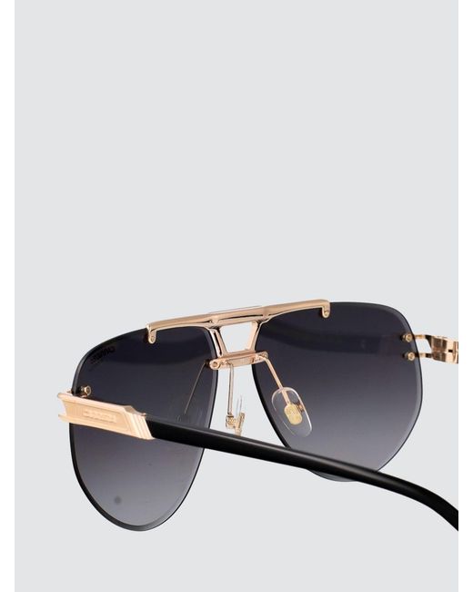 Carrera White Teardrop Metal Aviator Sunglasses With Double Bridge for men