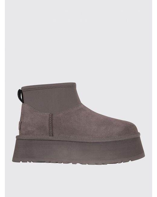 Ugg Brown Flache Stiefeletten Damen