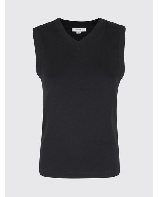 Vince Blue Basic Cotton Tank Top