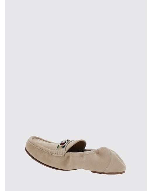 Gucci White Horsebit 1953 Suede Loafers for men