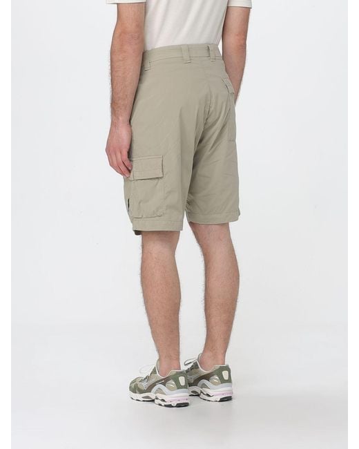 C P Company Natural Cotton Cargo Shorts for men