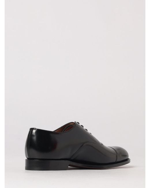 Church's Black Brushed Leather Oxford Shoes for men