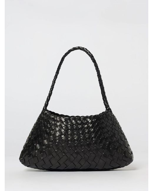 Dragon Diffusion Black Rosanna Woven Leather Bag