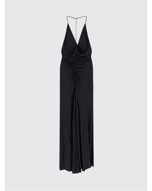 Self-Portrait Black Ruched Jersey Dress