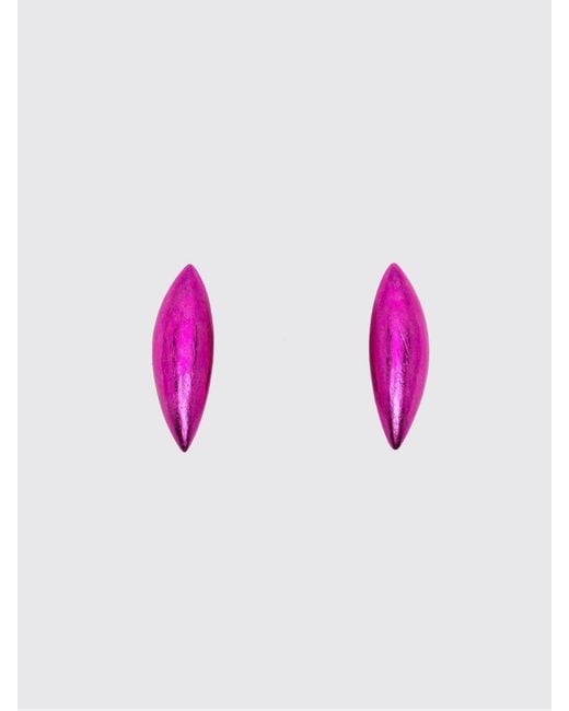 Monies Pink Nimara Chromed Wood Earrings