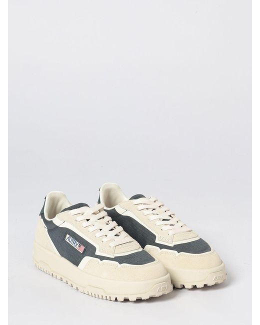 Autry White Wildpace Low Cordura Nylon And Suede Sneakers for men