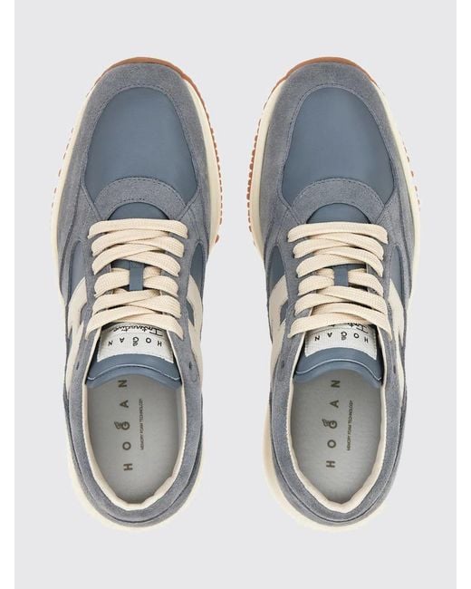 Baskets Interactive En Daim Hogan en coloris Blue