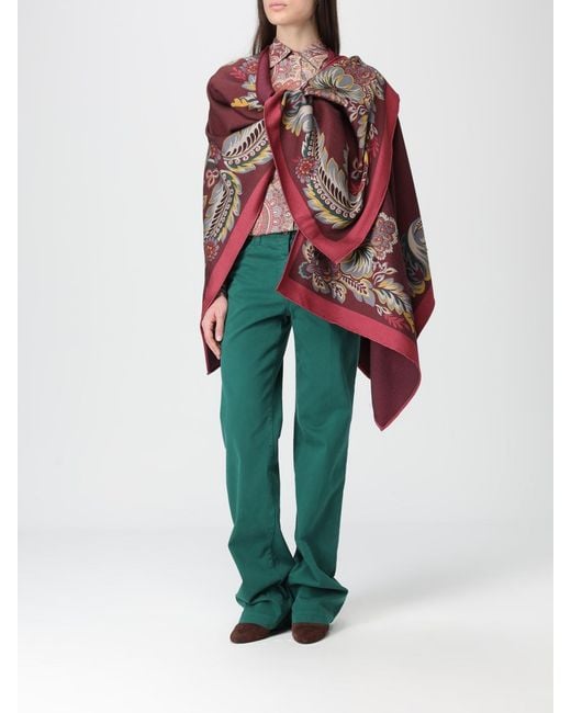 Etro Red Cloak