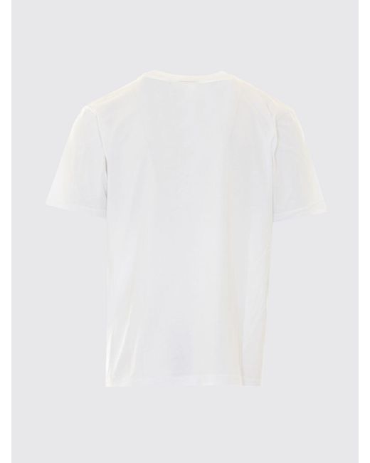 Off-White c/o Virgil Abloh White Crewneck Cotton T-Shirt With Contrast Arrow Logo for men