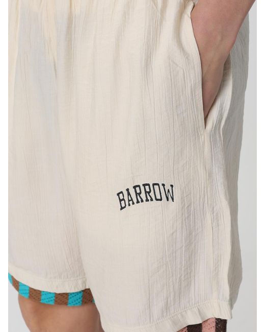 Barrow Natural Cotton Blend Shorts for men