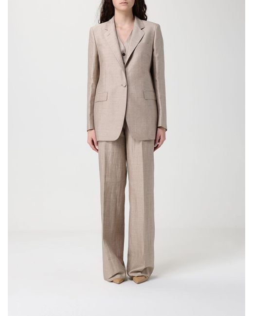 Tagliatore Natural Single-Breasted Linen Blend Suit