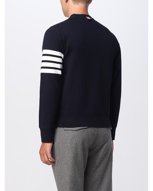 Thom Browne Blue Cotton Sweatshirt for men