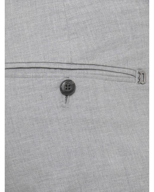 Dondup Gray Stretch Cotton Chino Trousers for men