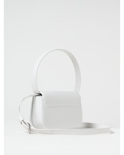 DIESEL White 1Dr Nappa Leather Bag