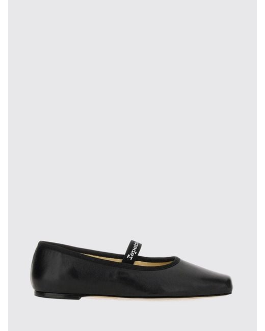 Repetto White Lizbeth Calfskin Mary Jane Flats With Square Toe