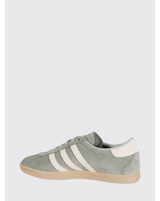 Adidas Originals White Tobacco Perforated Suede Sneakers for men