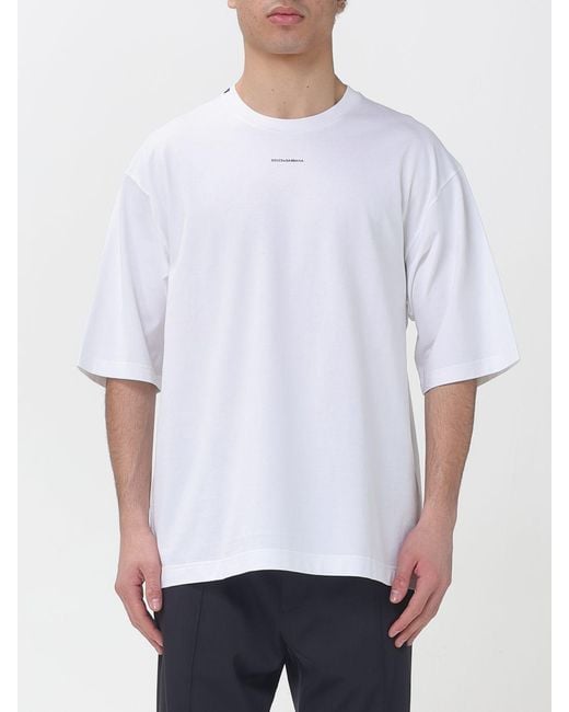 Dolce & Gabbana White Dolce &Amp Gabbana Cotton T-Shirt for men