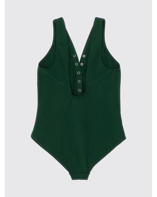 Eres Green Nylon One Piece Swimsuit