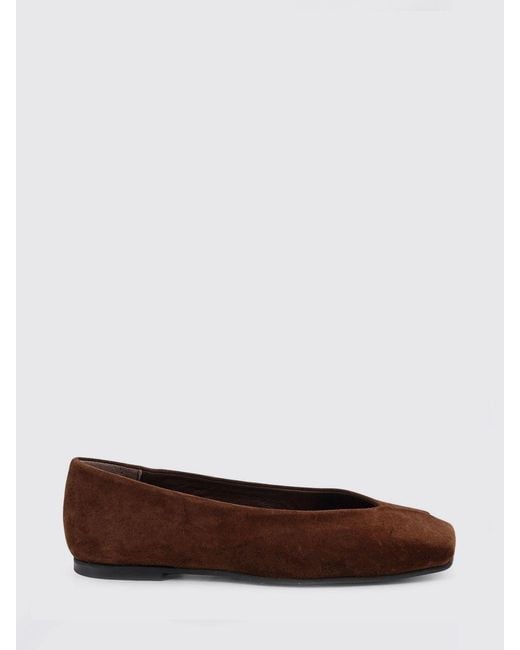 Alohas White Katia Suede Ballerinas