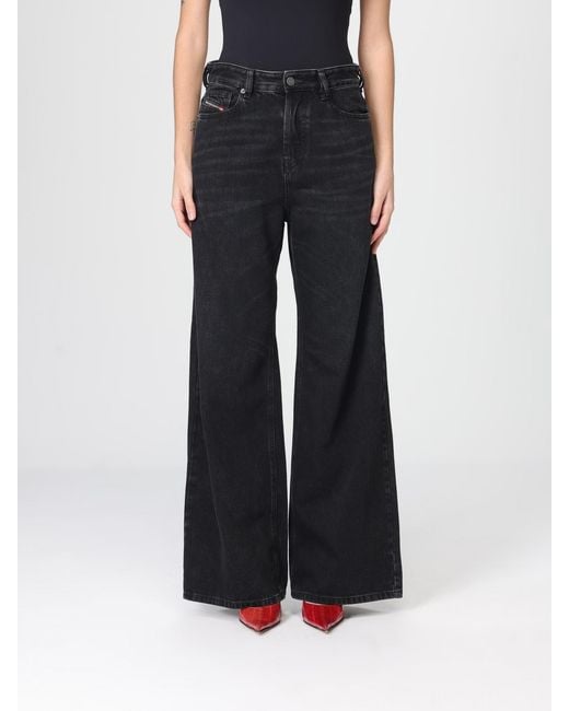 DIESEL Black D-Sire Palazzo Denim Jeans