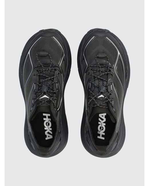 Hoka One One Blue Stinson One7 Translucent Monomesh Sneakers for men