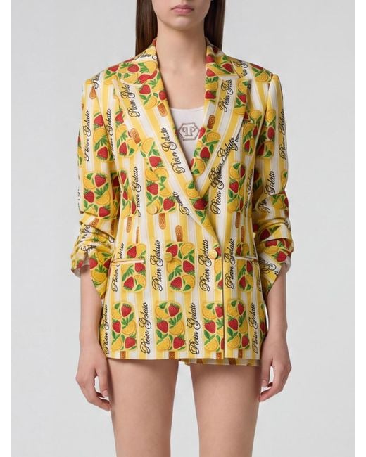 Philipp Plein Yellow Blazer