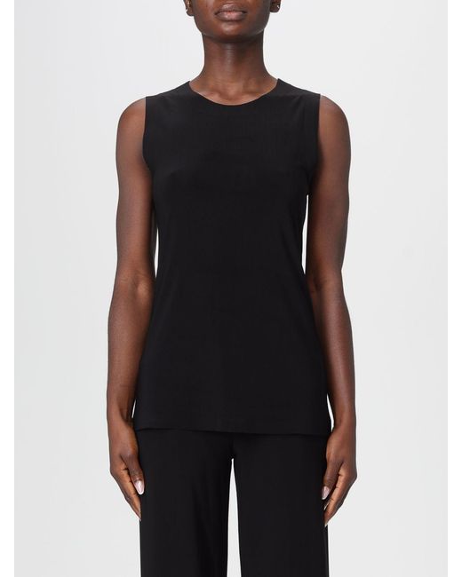 Norma Kamali Black Jersey-Top