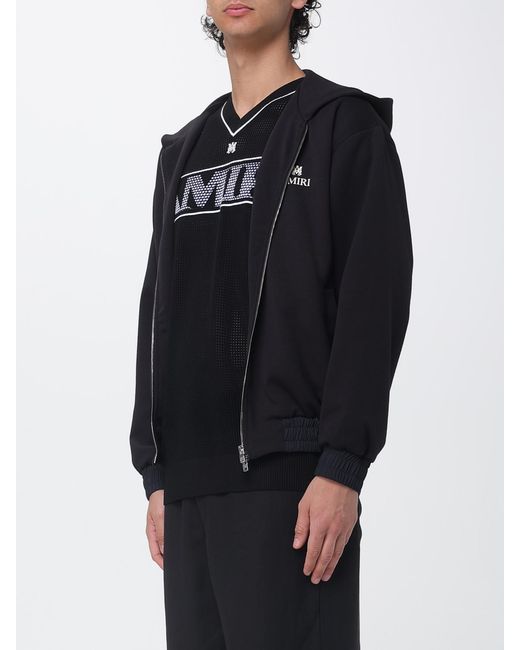 Amiri Blue Cotton Blend Hoodie for men
