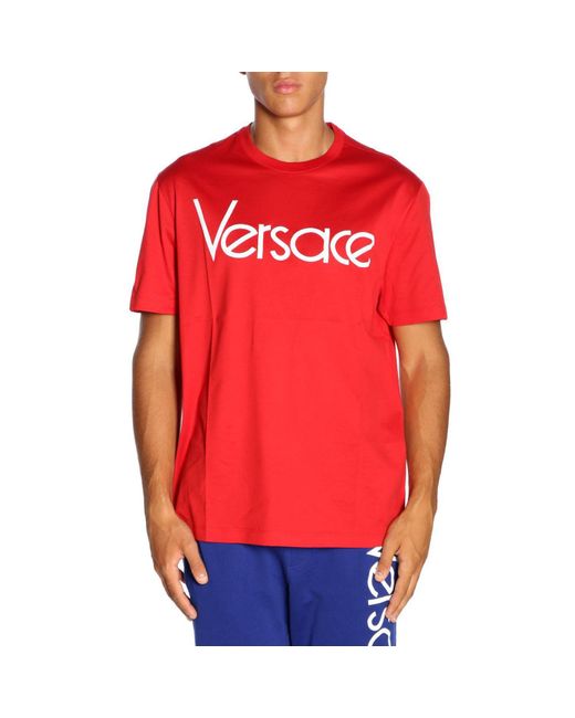 Versace Red Vintage Logo T-shirt for men