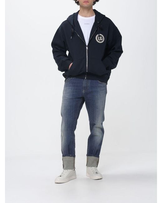 Dolce & Gabbana Blue Dolce &Amp Gabbana Dg Cotton Hoodie for men