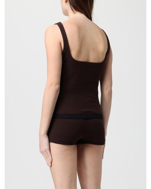 Entire studios Black Stretch Cotton Top
