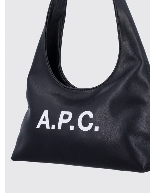 A.P.C. Black Ninon Synthetic Leather Bag
