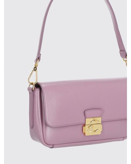 Coccinelle Pink C-Me Lock Leather Bag