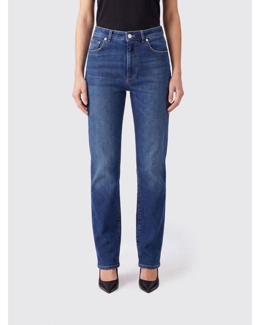 Dolce & Gabbana Blue Dolce &Amp Gabbana High-Waisted Straight Jeans