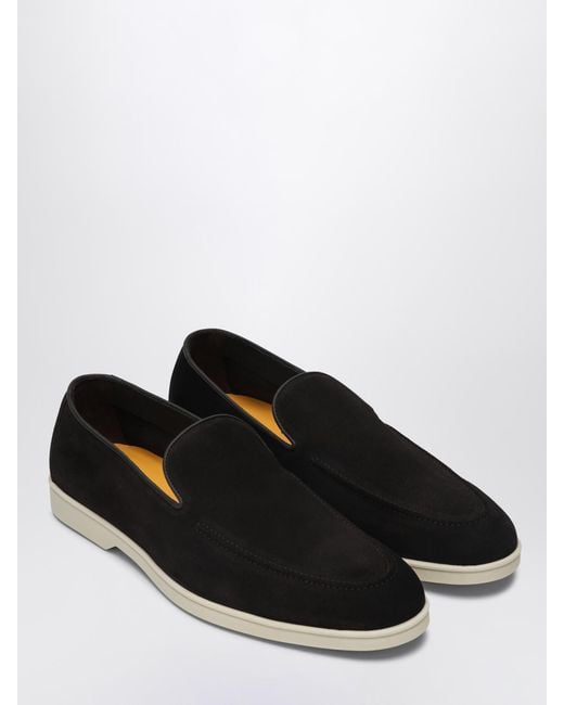 Doucal's White Suede Loafers for men