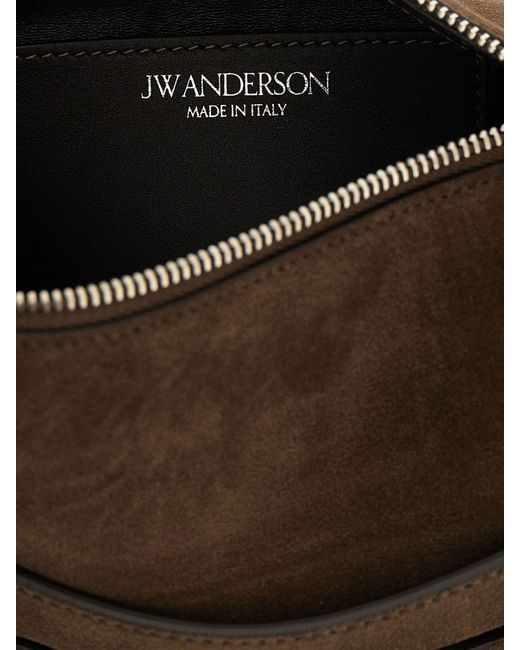 J.W. Anderson Brown Loafer Suede Bag