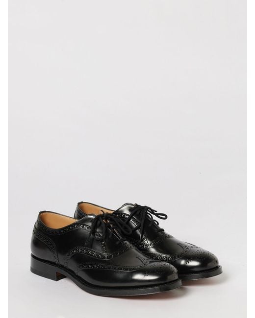 Church's Black Leather Derby Shoes for men
