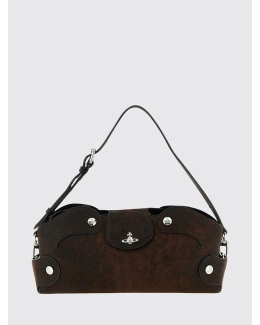 Vivienne Westwood Brown Wilma Suede Bag