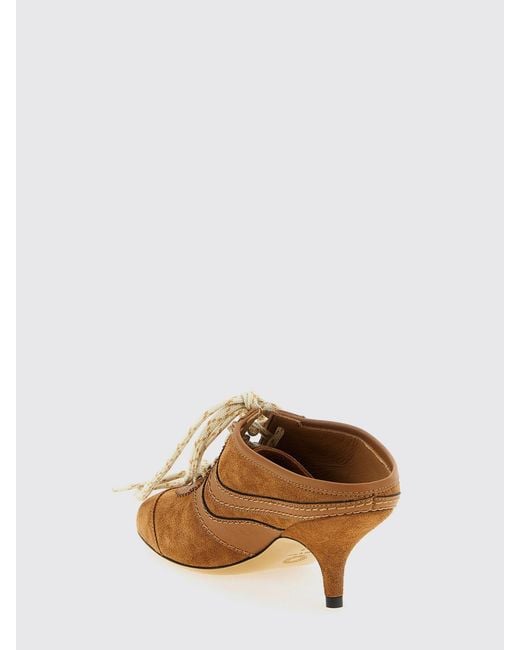 Dries Van Noten Brown Suede Mules