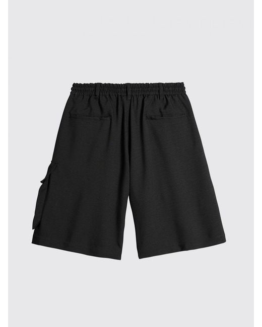 Y-3 Black Recycled Fabric Cargo Shorts for men