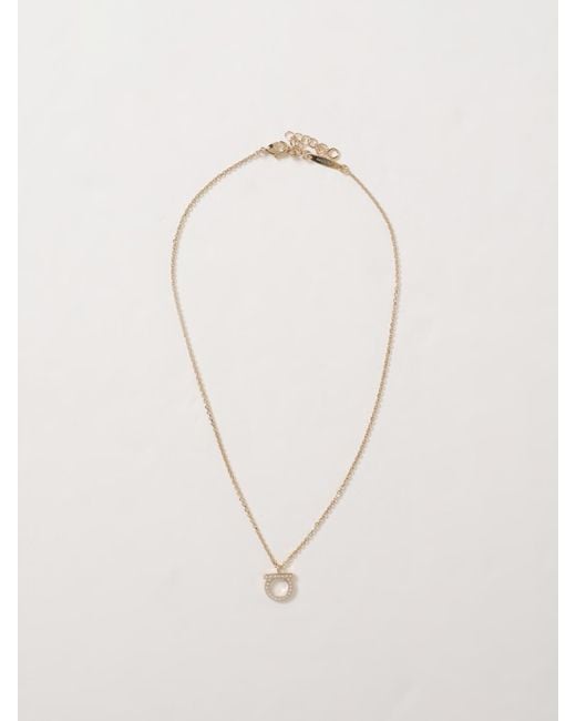 Collana Gancini di Ferragamo in Natural