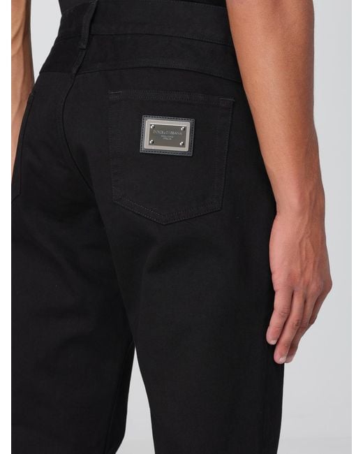 Dolce & Gabbana Black Dolce &Amp Gabbana Trousers for men