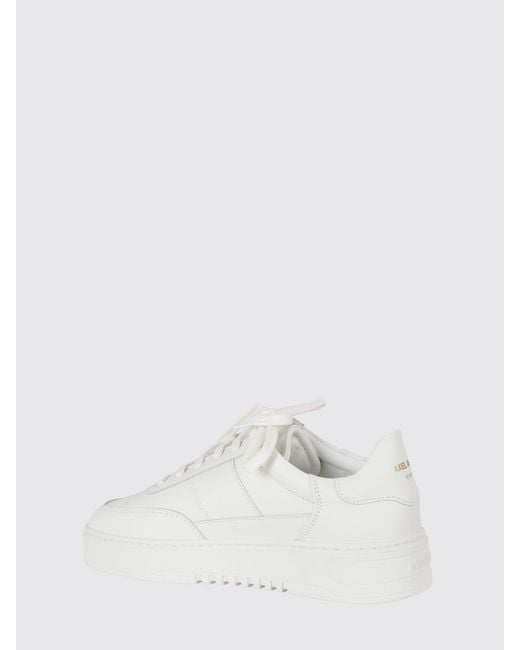 Axel Arigato White Orbit Vintage Calfskin Leather Trainers With Perforated Toe for men